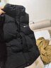 斷碼羽絨馬甲男白鴨絨秋冬款青少年加厚大碼保暖外穿背心加絨外套 黑色908 3XL 適合150到165斤穿 曬單實(shí)拍圖