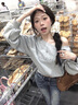 哈魯?shù)下都缍炭铋L袖t恤女2025秋季美式復(fù)古辣妹燙鉆寬松設(shè)計(jì)感衛(wèi)衣上衣 灰色 M （80-100斤） 曬單實(shí)拍圖