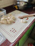 展藝 硅膠揉面墊套裝 50cm揉面墊+搟面杖+切面刀包餃子搟面皮中秋月餅 曬單實(shí)拍圖