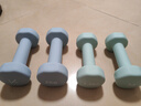 Keep 彩色浸塑啞鈴 男士女士家用健身肌肉手臂塑形輕重量水藍 2kg*2 曬單實(shí)拍圖