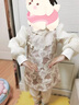G.DUCKKIDS小黃鴨女童套裝裙秋裝兒童旗袍裙女孩新中式兩件套女寶寶周歲禮服 粉紅色 80 尺碼6-12月【75-85cm】 曬單實(shí)拍圖