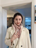 恒源祥100%羊毛圍巾女冬季保暖手套兩件套送女生朋友禮物圍脖禮盒 暖冬套裝[甜美粉黛格圍巾+搖粒絨 曬單實(shí)拍圖