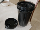 貝瑟斯搖搖杯運動(dòng)健身水杯蛋白粉攪拌杯奶昔杯子代餐杯瑤瑤杯680ML黑色 曬單實(shí)拍圖