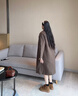 卓詩(shī)尼馬丁靴女2025新款秋冬英倫風(fēng)復古女靴子厚底單靴磨砂串珠勃肯短靴 駝色-單里 37 曬單實(shí)拍圖