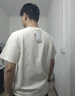 馬登工裝 美式復(fù)古老虎印花T恤男二本針圓領(lǐng)短袖流蘇繡咔嘰半袖衫秋夏 米杏色 L 曬單實(shí)拍圖
