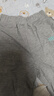 巴帝巴帝秋冬款嬰幼兒童衛褲子男女寶寶長(cháng)褲休閑舒適百搭 灰色哈嘍 120 曬單實(shí)拍圖