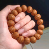 彩荷猴頭土豪串京八棱小核桃手串鳳羽猴頭南瓜樁男女單圈佛珠文玩手鏈 典藏級.土豪串15mm（皮色佳 曬單實(shí)拍圖
