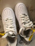 耐克（NIKE）AF1 女鞋空軍一號(hào)經(jīng)典小白鞋復(fù)古運(yùn)動(dòng)鞋低幫透氣耐磨休閑板鞋 DD8959-100 36.5 曬單實(shí)拍圖