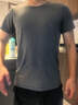 戰浩【2件】冰絲莫代爾棉短袖t恤男夏季青年薄純白色打底衫圓領(lǐng)半袖體 白色+深灰色 XL 建議【135-150斤】 曬單實(shí)拍圖