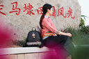 KISS WHALE鯨魚(yú)之吻惠女包 泉州惠安非遺系列刺繡雙肩包背包時(shí)尚女士旅游包 惠女系列刺繡雙肩包【黑色】 曬單實(shí)拍圖