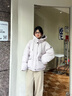 ONLY2025冬季新款三防連帽立領(lǐng)雙向拉鏈寬松羽絨服女|125423002 C39礫石灰紫色 S 曬單實(shí)拍圖