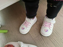 泰蘭尼斯211嬰兒學(xué)步鞋冬季新款女寶寶機(jī)能鞋加絨保暖運(yùn)動鞋童鞋 白/粉/紫 25 內(nèi)長16.0適合腳長14.3~14.7 曬單實(shí)拍圖