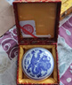 榮寶齋 西泠印泥上海西泠印社潛泉 書(shū)法繪畫(huà)篆刻印章古法紅色龍泉書(shū)畫(huà)印泥錦盒 朝暉印泥90克 曬單實(shí)拍圖