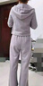 香影運動(dòng)休閑紫色套裝女2025秋季新款超好看連帽衛衣長(cháng)褲子兩件套 灰紫 M 曬單實(shí)拍圖