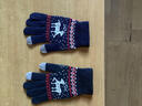 澳美樂(lè )活 手套女士冬季戶(hù)外可觸屏騎行車(chē)學(xué)生針織加絨厚保暖毛線(xiàn)手套男冬 女加厚小鹿藏青觸屏 L 曬單實(shí)拍圖