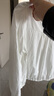 皮爾卡丹超好看白色長(cháng)袖襯衫女春季2025年新款超火法式泡泡袖上衣漂亮小衫 白色 L 105-115斤 曬單實(shí)拍圖