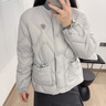 Teenie Weenie【小熊軟糖】2025冬新款保暖菱格輕盈泡芙羽絨服外套 灰色 M 曬單實(shí)拍圖