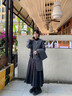 茵曼（INMAN）2025秋冬女裝新款半身裙女格雷系百褶學(xué)院風(fēng)A字顯瘦感長(cháng)裙子 貴族灰 L 曬單實(shí)拍圖