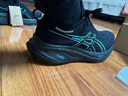 亞瑟士ASICS男鞋緩震跑鞋耐磨運動(dòng)鞋回彈透氣跑步鞋 GEL-NIMBUS 26 黑色/藍色 42.5 曬單實(shí)拍圖