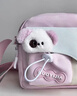 欣方帥兒童斜挎包女孩可愛(ài)小包包學(xué)生輕便出行包高顏值少女百搭手機包 粉色小包+小熊徽章 曬單實(shí)拍圖