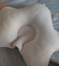 盟石（cute stone）定型枕頭嬰兒0-6個(gè)月睡圓頭嬰兒枕頭0-1歲糾正偏頭型新生兒童枕頭 白粉 【0-2歲】 10A抗菌-安撫固定柱 0-2歲寶寶定型枕頭可機洗 曬單實(shí)拍圖