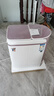 小鴨迷你雙桶洗衣機家用小型雙缸半自動(dòng)嬰兒童洗脫兩用 3.5公斤紫色【臭氧除菌+洗脫兩用+不銹鋼脫水桶】 曬單實(shí)拍圖