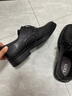 他她（TATA）夏純色舒適百搭休閑皮鞋男新款VNJ02BM5 黑VNJ01 42 曬單實(shí)拍圖
