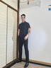 零度尚品皮鞋男秋季新款頭層牛皮防滑一腳蹬正裝商務(wù)男鞋休閑英倫風(fēng)德比鞋 黑色 標準皮鞋碼 41 (255mm) 曬單實(shí)拍圖