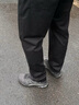 無(wú)印良品（MUJI）男式 水洗棉輕便褲男士長(cháng)褲子秋季款男裝直筒褲休閑 AE0YZA5A 黑色 L (175/88A) 曬單實(shí)拍圖