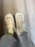 卡駱馳（CROCS）洞洞鞋貝雅卡駱班輕便耐磨一腳蹬休閑鞋|205089 冬日白/彩色-1LI 39 (240mm) 曬單實(shí)拍圖