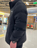阿迪達斯男 BIG BAFFLE DOWN JACKET 運動(dòng)羽絨服 KF8760 黑色 L 曬單實(shí)拍圖