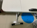 甄嚴選 可移動(dòng)電腦桌升降床邊桌床上學(xué)習桌辦公懶人書(shū)桌簡(jiǎn)易折疊小桌子 【雙面板】暖白色（40+20）*40CM 曬單實(shí)拍圖