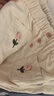 幼歌（YOUGE）【燈芯絨】嬰幼兒春季品口袋小花純色百搭寬松直筒彈力長(cháng)褲 米白 （66-90兩用襠） 100 cm 曬單實(shí)拍圖