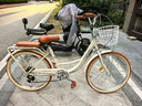 飛鴿（FLYING PIGEON）自行車(chē)成人通勤車(chē)自行車(chē)學(xué)生單車(chē)成人自行車(chē)通勤自行車(chē)女士自行車(chē) 高配奶油米|6速|(zhì)輻條輪+禮包 24寸適合150-170cm 曬單實(shí)拍圖