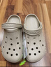 CROCS卡駱馳貝雅洞洞鞋沙灘鞋|10126 卵石色-2V3 37/38(230mm)  曬單實(shí)拍圖