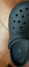 名創(chuàng  )優(yōu)品（MINISO）洞洞鞋男女夏季外穿沙灘涼鞋防滑厚底踩屎感包頭涼拖鞋黑色40-41 曬單實(shí)拍圖