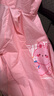 京東京造 兒童雨衣帶大書(shū)包位男童女童女孩加長(cháng)全身學(xué)生雨披 粉色xl 曬單實(shí)拍圖