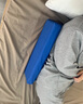 LUCYLEE日本醫用老人翻身枕臥床病人久躺護理神器防壓瘡褥瘡三角墊輔助器 加長(cháng)防滑型【藍色-棉布外套】R形（長(cháng)60cm） 曬單實(shí)拍圖