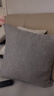 南極人（Nanjiren）抱枕靠墊純色亞麻沙發(fā)辦公室椅子腰靠床頭大號靠背墊抱枕套含芯 四季麻-氣質(zhì)灰 45x45cm【外套+內芯】 曬單實(shí)拍圖