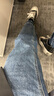百圖betu女裝秋冬新款牛仔褲顯瘦高腰闊腿漸變毛邊牛仔褲2310D07 牛仔色 M 曬單實(shí)拍圖