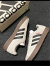 adidas「T頭鞋」VL COURT復古休閑板鞋德訓鞋男女阿迪達斯輕運動(dòng) 漢玉白/黑色/樹(shù)脂黃   41 曬單實(shí)拍圖