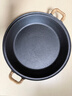 王源吉鑄鐵烤肉盤(pán)燒烤盤(pán)古法手工鐵鍋水煎包煎蛋早餐鍋平底鐵鍋煎鍋36cm 曬單實(shí)拍圖