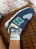 NEW BALANCE0-4歲男女童魔術(shù)貼格雷系灰學(xué)步鞋574GR 曬單實(shí)拍圖