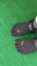 Vibram五指鞋 晨跑夜跑赤足鞋輕便透氣跑步鞋健身休閑運動(dòng)鞋KSO 黑色（男款） 43 曬單實(shí)拍圖
