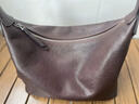 裘真【明星推薦】經(jīng)典hobo包植鞣牛皮腋下通勤休閑餃子女包 咖啡色-小號 小包/大包 曬單實(shí)拍圖