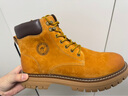 駱駝（CAMEL）【王俊凱同款】馬丁靴加絨鞋秋冬2025新款大黃靴戶(hù)外工裝登山靴 G13W379132 金黃色 43 曬單實(shí)拍圖
