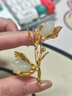 老鳳祥S925銀玉蘭花胸針高檔女輕奢大氣女士生日禮物女生精致小眾實(shí)用 玉蘭花和田玉胸針+品牌禮盒 曬單實(shí)拍圖