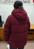 坦博爾新款羽絨服女短款中老年連帽簡(jiǎn)約保暖厚外套TBF510356J 醬紫紅 M (165) 曬單實(shí)拍圖