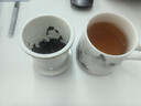 PAKCHOICE茶杯茶水分離陶瓷杯帶蓋辦公室杯羊脂玉水杯父親中秋節(jié)禮物泡茶杯 曬單實(shí)拍圖