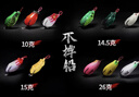 漢鼎路亞餌遠投亮片雷蛙套裝重草黑魚(yú)專(zhuān)殺仿生假餌 15g（黃） 曬單實(shí)拍圖
